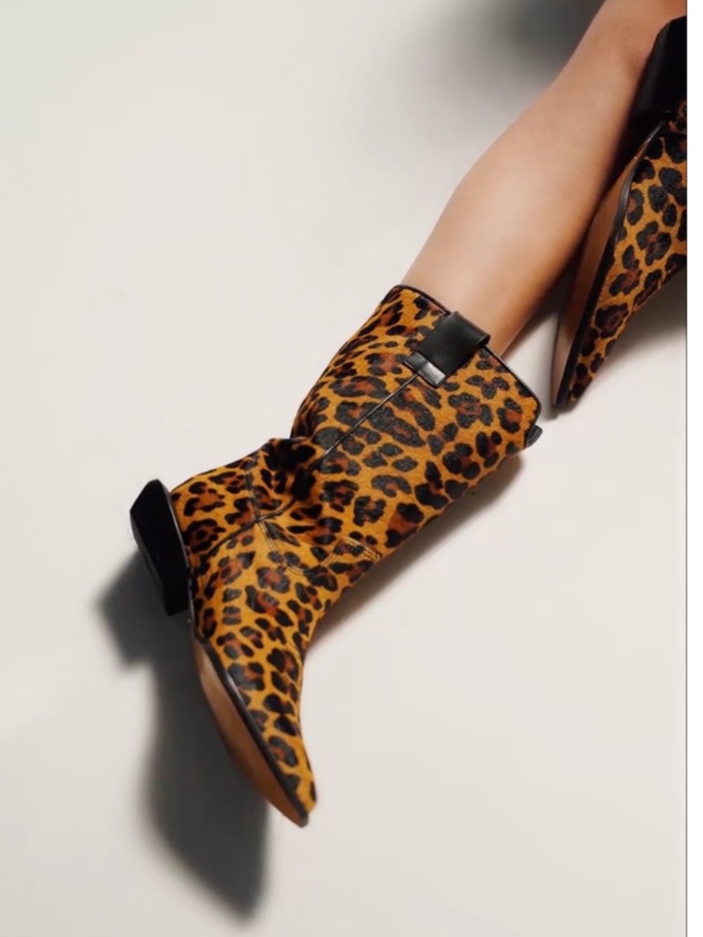 Schutz Ashley Genuine Calf Hair Western Boot